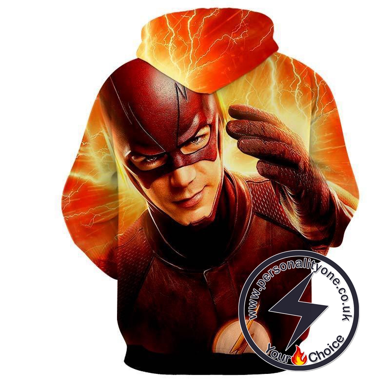 Angry Flash 3D Printed - The Flash Hoodies - Star Lab